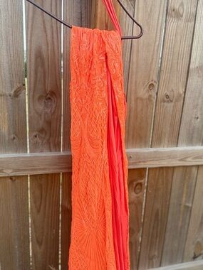 Windsor Orange Beaded Maxi Dress